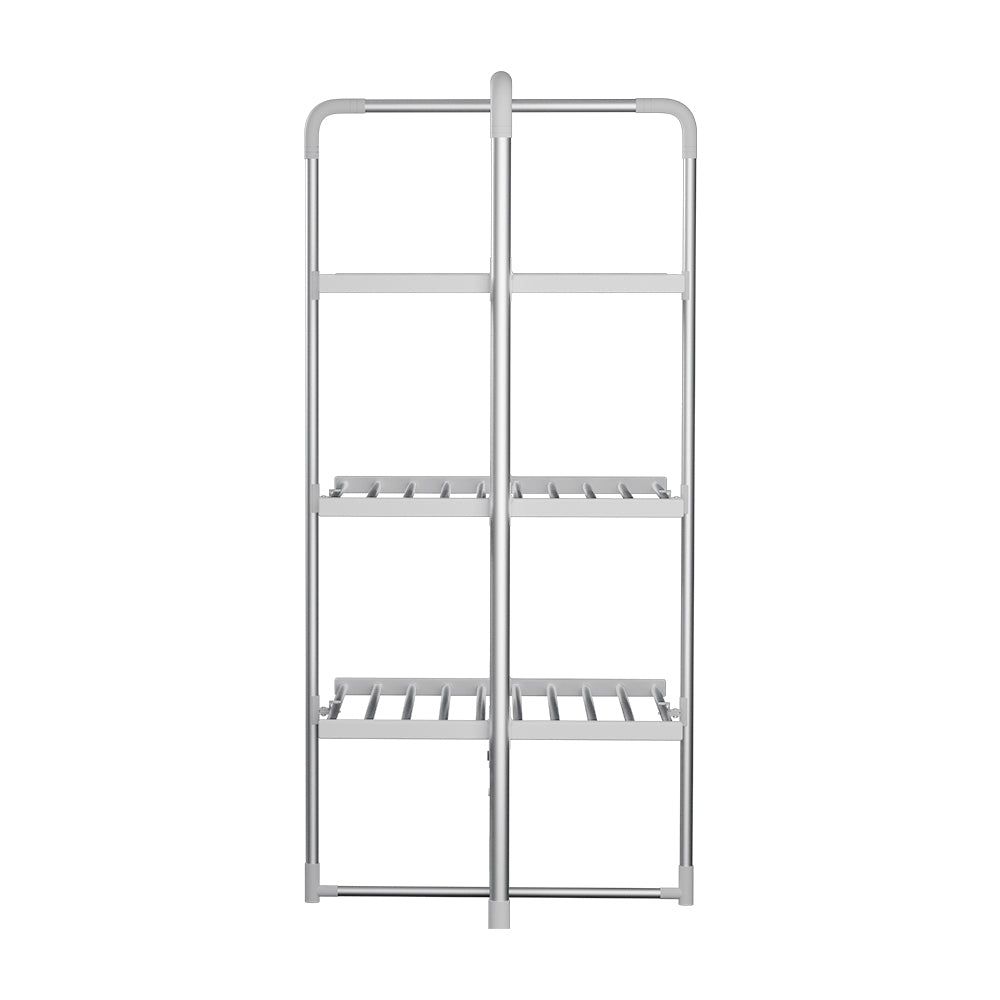 Devanti 30-Bar Electric Heated Towel Rail - Foldable Clothes Dryer & Warmer for Bathroom, Spa, and Laundry Room | Fast Heating Towel Rack for Cozy Home & Luxury Hotels