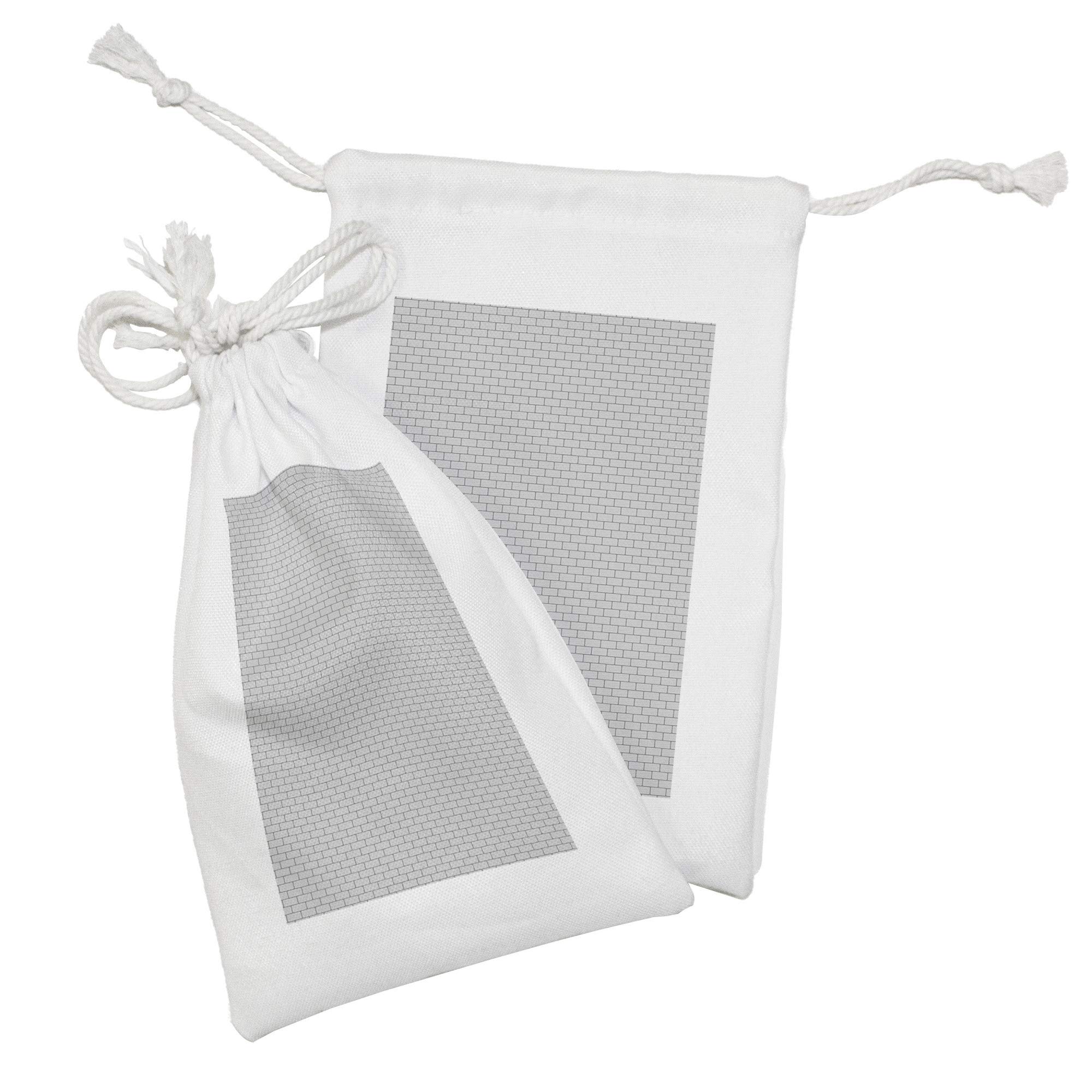 Ambesonne 2-Pack Small Drawstring Pouches - 9