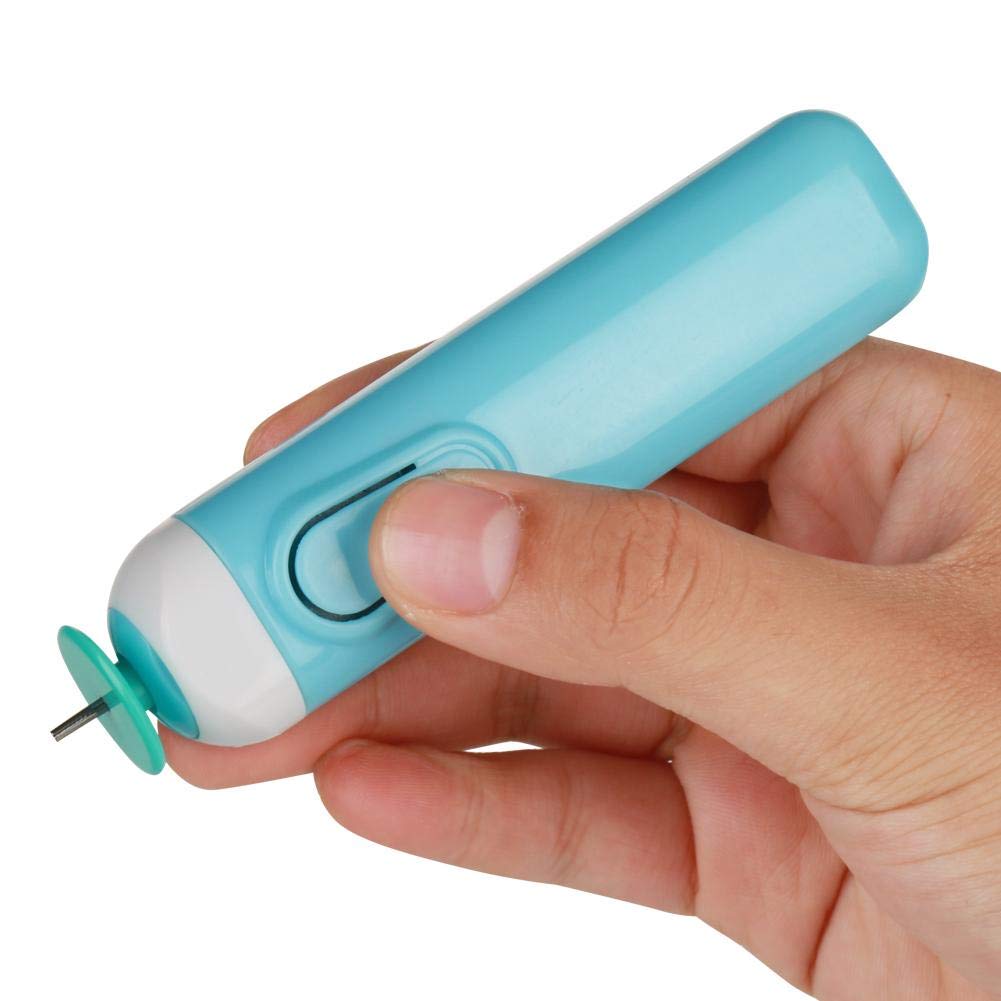 Electric Quilling Pen - Mini Paper Rolling Tool with Slotted Nib for DIY Crafts, Scrapbooking & Card Making (Blue) - Effortless Quilling for Beginners & Professionals