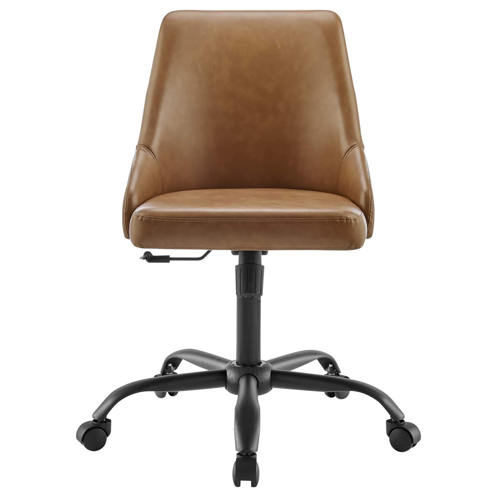 Modway Designate Modern Office Chairs - Black & Tan Ergonomic Desk Chair for Home & Office Use