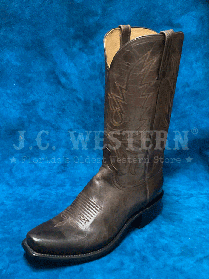 Lucchese N1556.74 Men's Corbin Mad Dog Goat Western Boots - Dark Chocolate Brown for Cowboy Rides & Country Events