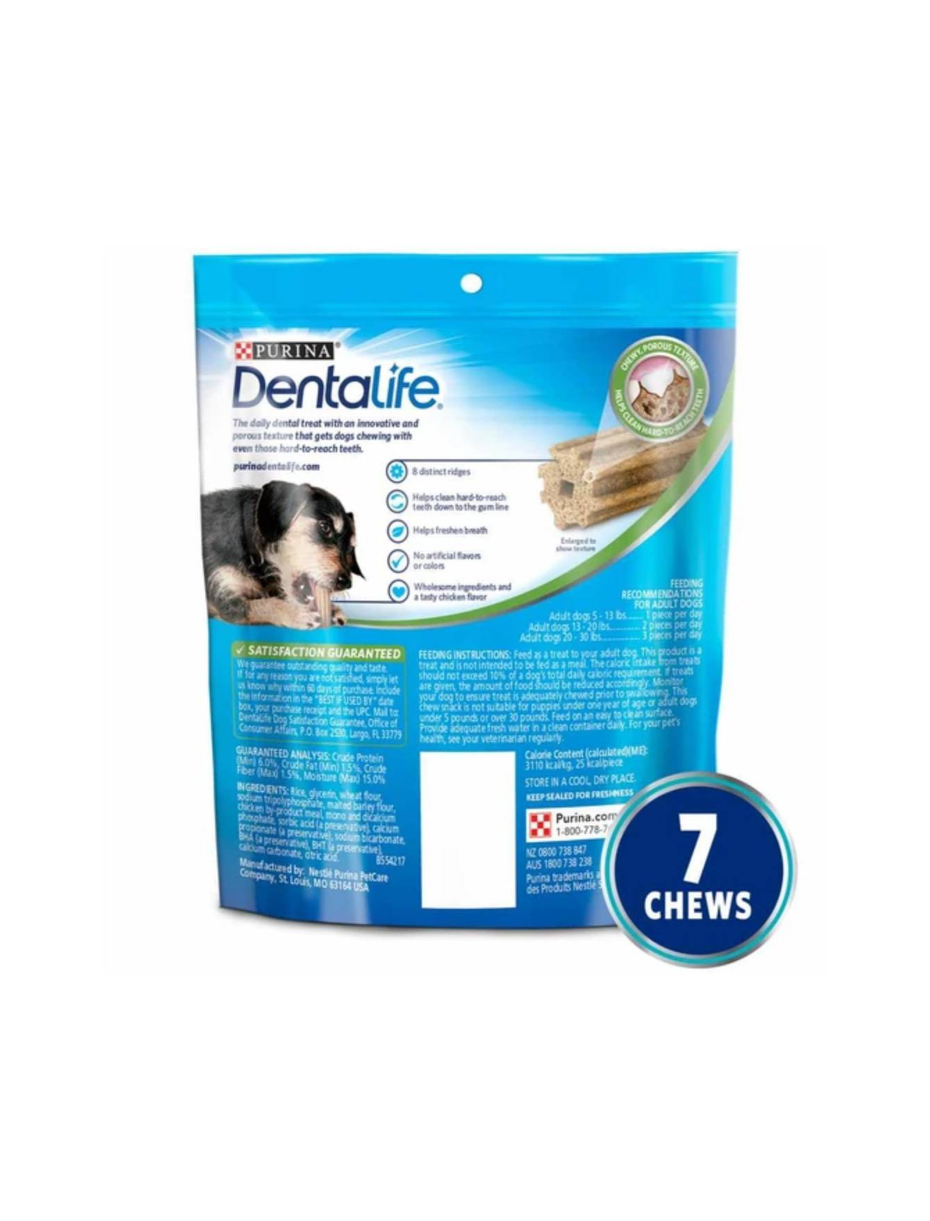 Dentalife Daily Oral Care Mini Dog Treats 58g - Freshens Breath & Reduces Plaque for Small Dogs - Perfect for Training & Dental Health