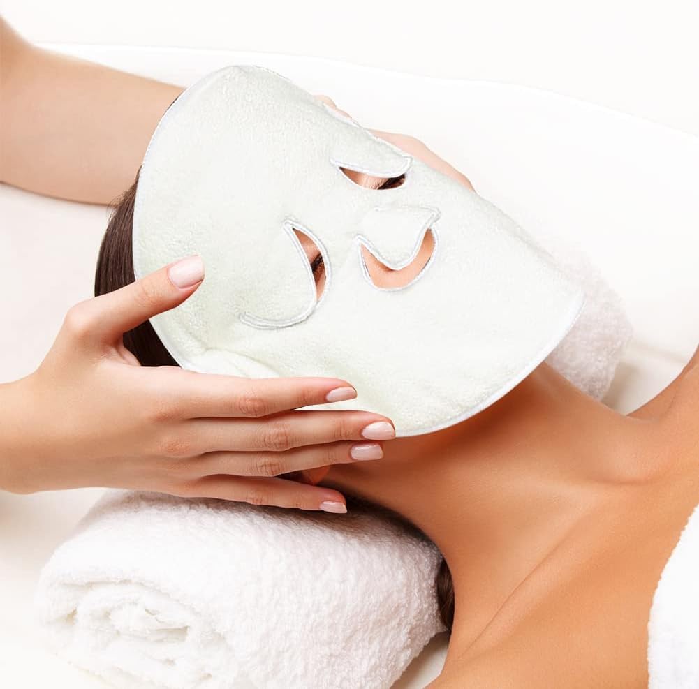FALONG Reusable Moisturizing & Hydrating Face Towel Mask for Women - Cooling & Steaming Beauty Skin Care, Perfect for Spa, Travel & Daily Skincare Routine