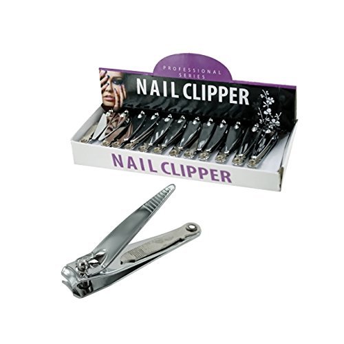 JT Cosmetics Professional Nail Clipper Display Case - Pack of 24 for Salons, Spas & Retail Stores | Durable Nail Care Tools for Manicure & Pedicure Services