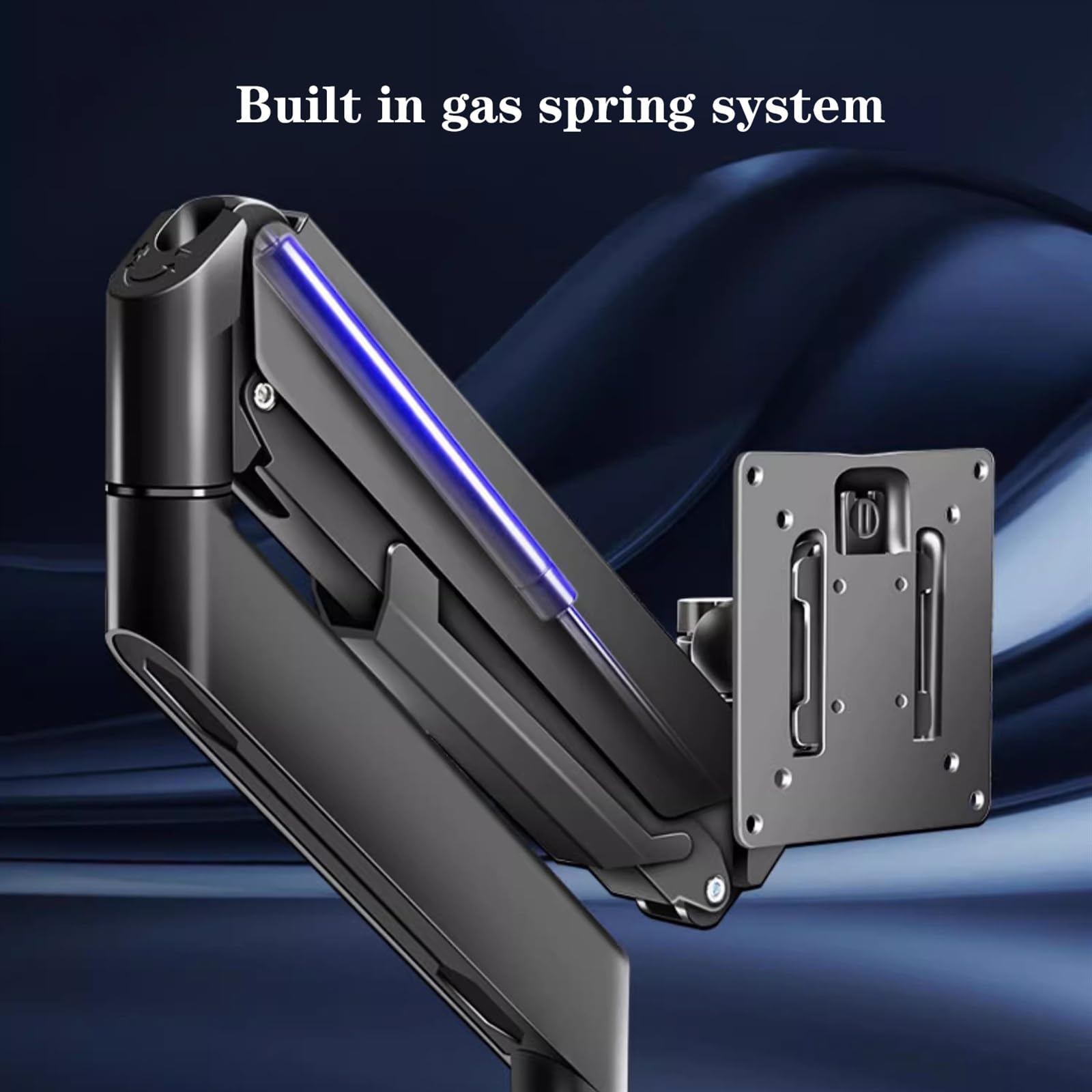 Heavy Duty Single Monitor Desk Mount - Fully Adjustable Ultrawide Monitor Arm for 17-49 Inch Screens up to 33lbs, VESA 75/100mm Compatible (Black) - Perfect for Home Office, Gaming Setup & Workspace Ergonomics