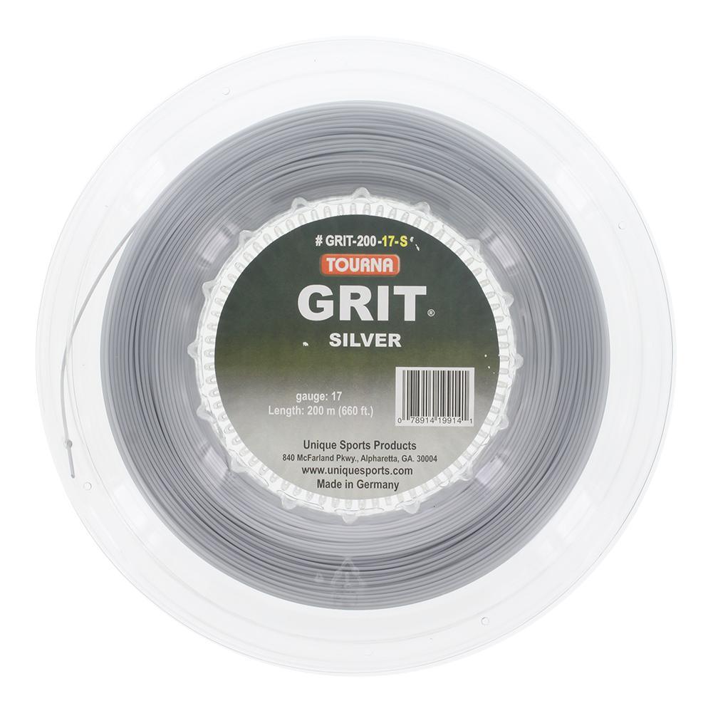 Premium Grit Tennis String Reel - Silver Color | Durable Synthetic Gut String for Tennis Rackets | Perfect for Recreational & Competitive Players | Indoor & Outdoor Court Use