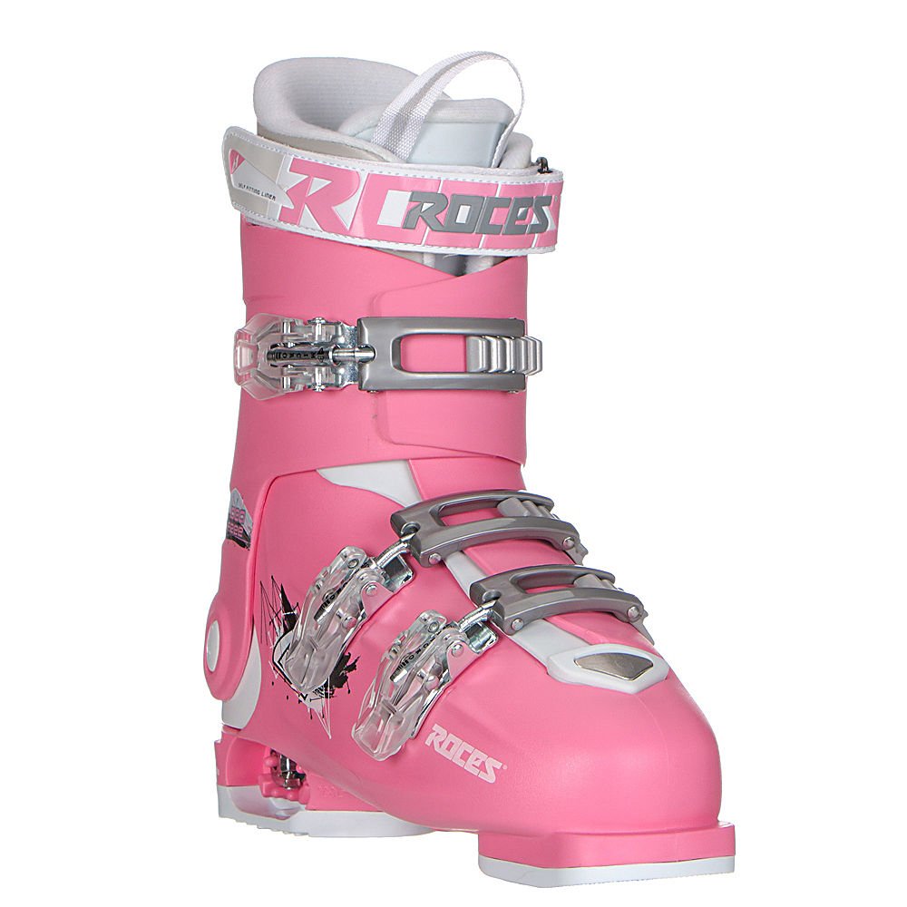 Roces Idea Free G Girls Ski Boots - Size 22-25 | Deep Pink | Comfortable & Durable Winter Sports Footwear for Kids | Perfect for Skiing, Snowboarding & Outdoor Winter Activities
