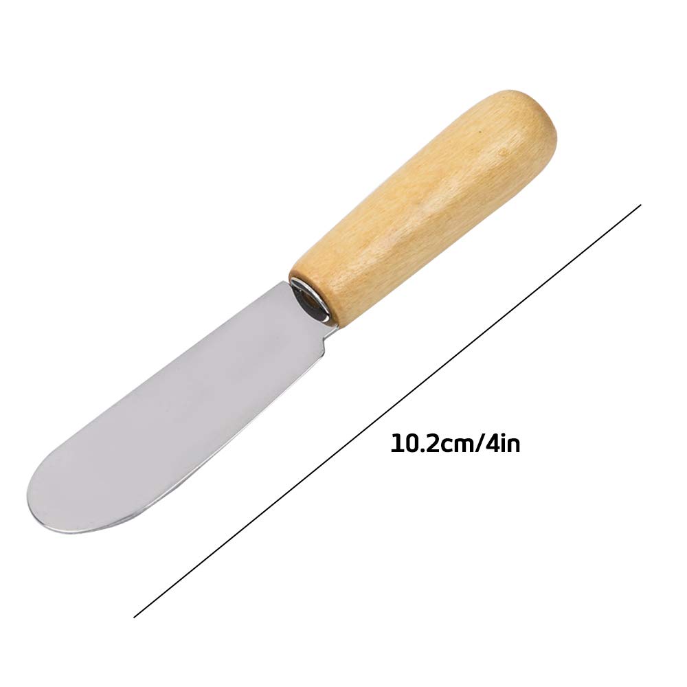 Premium Wooden Butter Knives Set of 10 - 4 Inch Sandwich Spreaders for Cream Cheese, Jam & Condiments - Perfect for Breakfast, Tea Parties & Catering Events