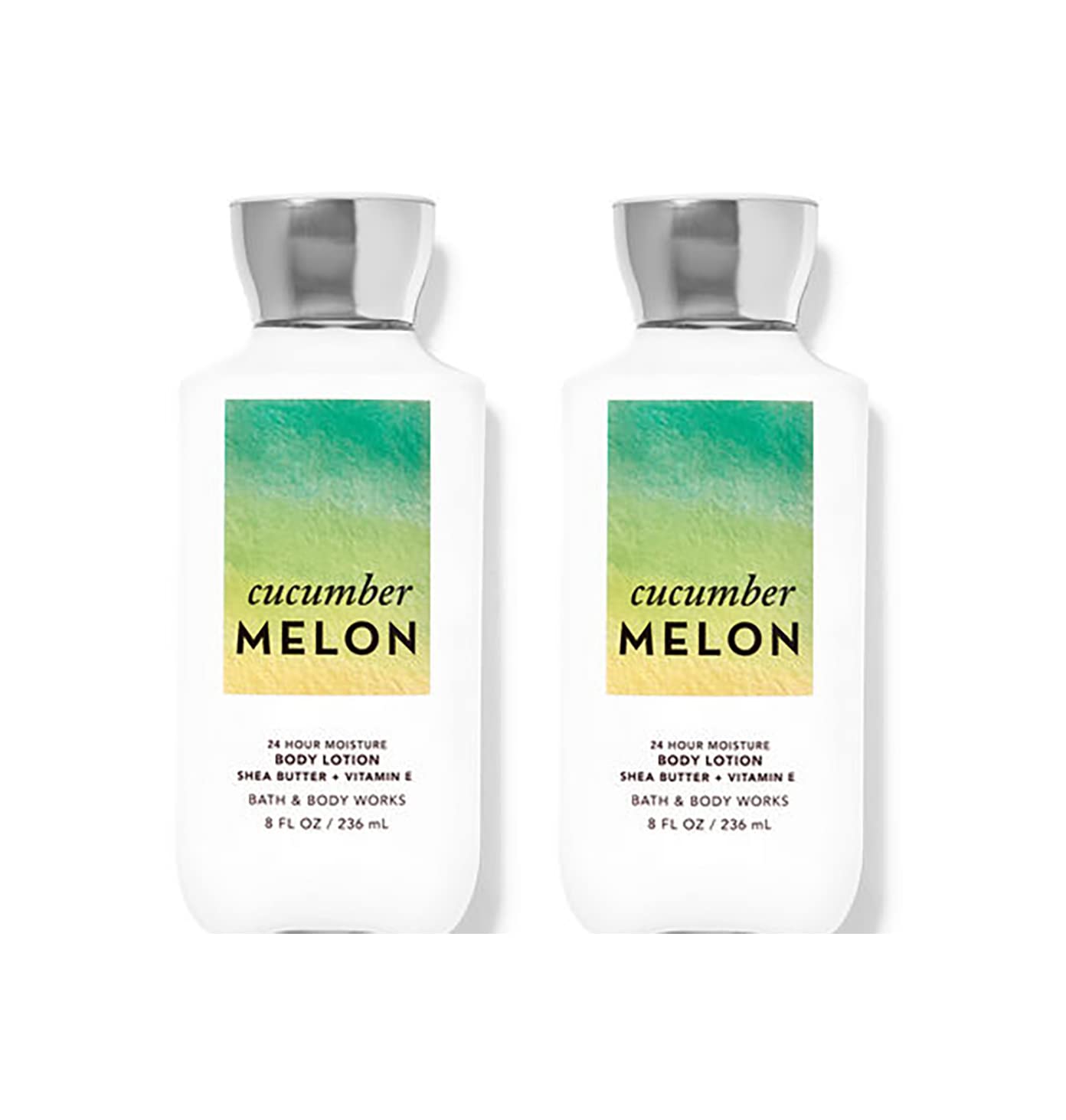 Bath and Body Works Cucumber Melon Super Smooth Body Lotion 8 Oz - 2 Pack | Hydrating Moisturizer for Dry Skin | Perfect for Daily Use, Gift Sets & Spa Days