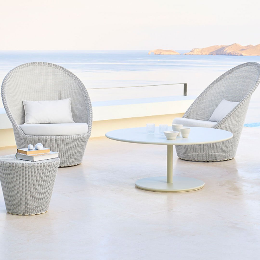 Outdoor Coffee Table - Large Weatherproof Patio Furniture for Garden, Deck, Poolside & Backyard Relaxation