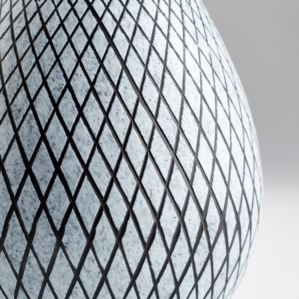 Cyan Design 11094 Bozeman Vase - Frosted Grey Medium Size, Modern Home Decor for Living Room, Dining Table, or Office Centerpiece