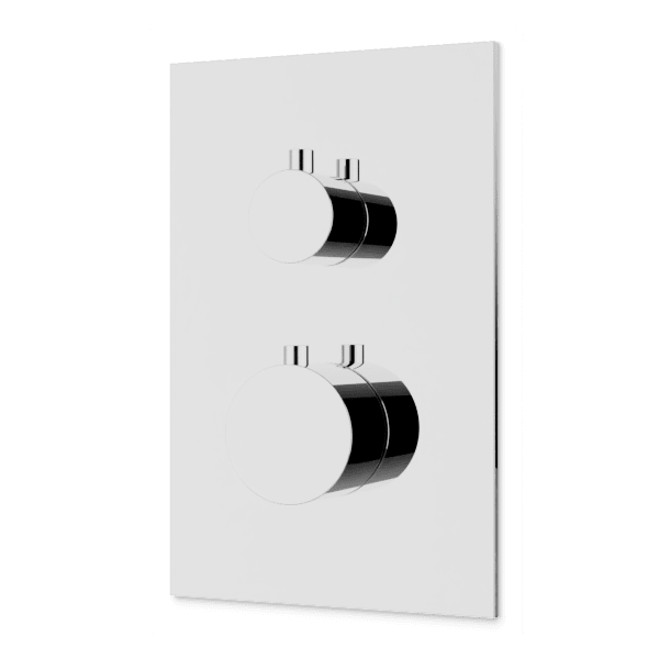 Square & Round Thermostatic Shower Valve Trim Kit with 3-Way Diverter and Off Position - Perfect for Bathroom Renovation, Modern Home Upgrade & Water Temperature Control