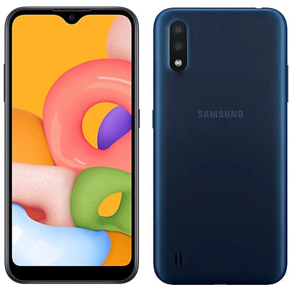 Samsung Galaxy A01 16GB Unlocked Smartphone - Black (TracFone GSM Compatible) for Streaming, Gaming & Everyday Use