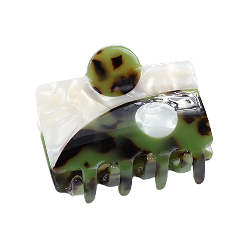 Yin Yang Hair Claws - Non-Slip Square Hair Clips for Women, Colorful Tai Chi Hairpins (5cm/1.97in) - Perfect for Bathroom, Yoga, Meditation & Boho Hairstyles