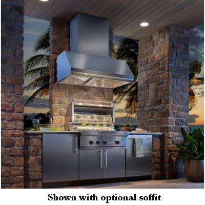 Best WPD39M Series 48-inch Outdoor Wall Mount Ventilation Hood Liner WPD39M48SB - Perfect for Kitchens, Restaurants, and Outdoor Cooking Areas