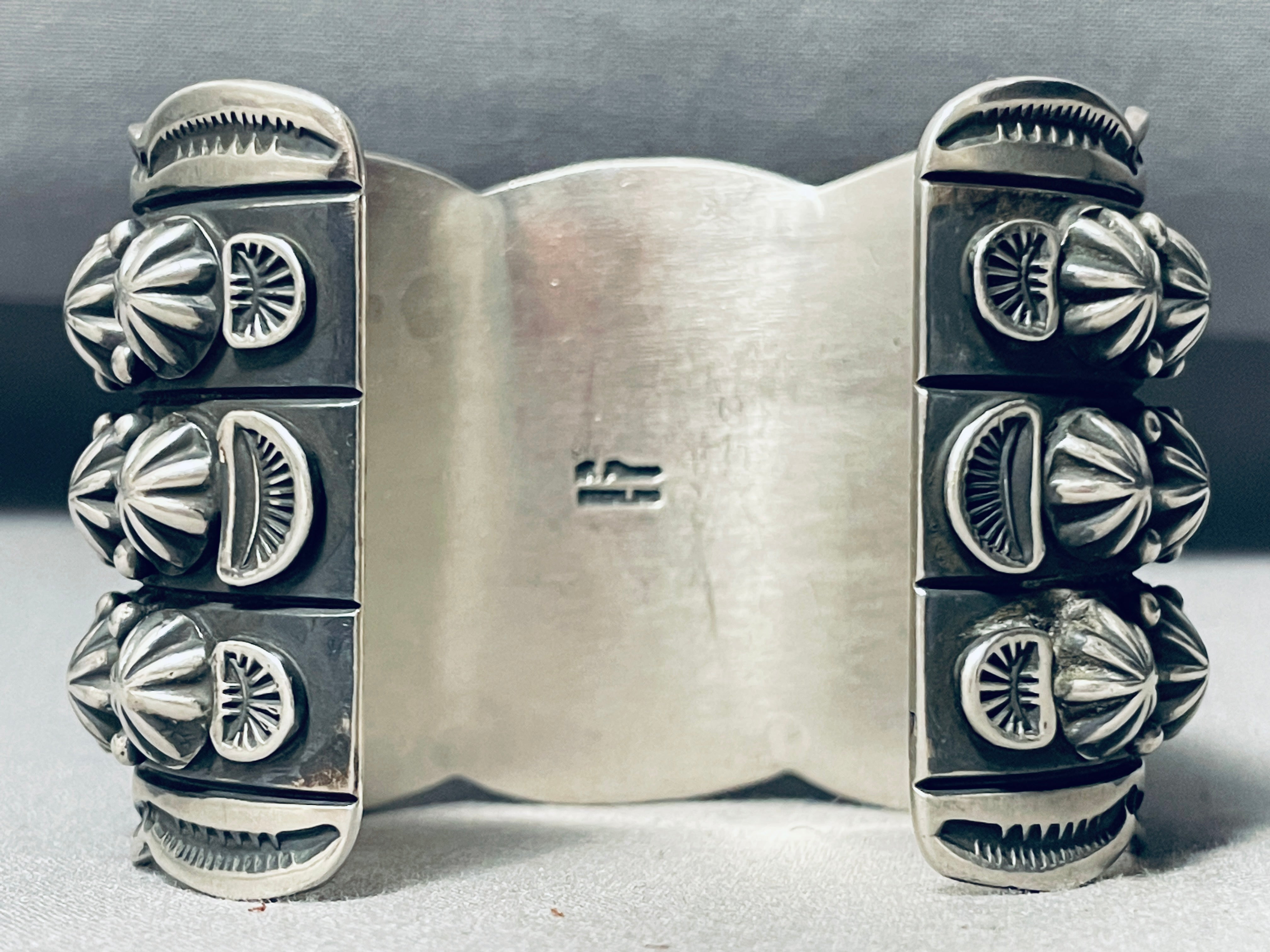 Authentic Navajo Platero Sterling Silver Cuff Bracelet - 137g Heavy Duty Handmade Jewelry for Women, Perfect for Boho Fashion & Special Occasions