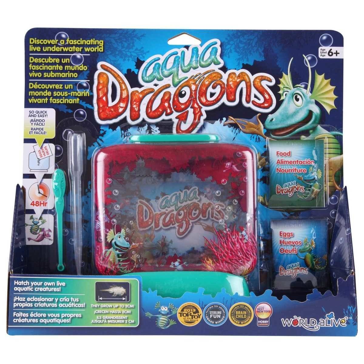 AQUA DRAGONS Underwater World Kit - Live Sea Monkey Habitat, Educational Science Toy for Kids - Fun Aquatic Ecosystem for Home & Classroom Learning