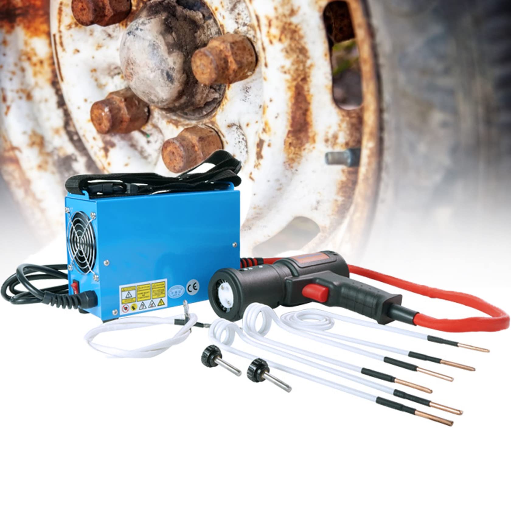 1500W Magnetic Induction Heater Kit - High Intensity Handheld Bolt Remover Tool for Cars & Trucks | Flameless Heating Solution for Stuck Nuts & Bolts | 110V US Plug | Perfect for Auto Repair, Industrial Maintenance & DIY Projects