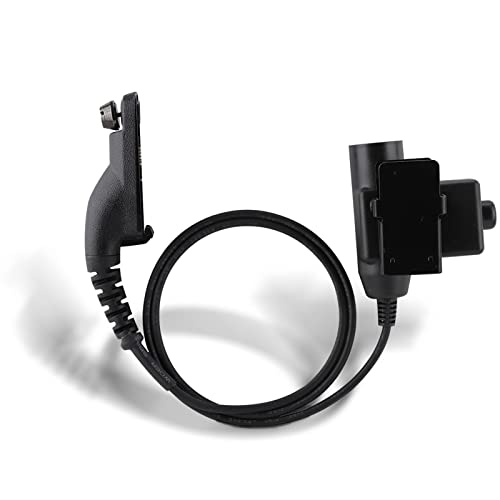 Tactical Headset with PTT Radio Adapter - Metal Clip, Clear Voice, Compatible with XiR Series 2-Way Radios - Perfect for Military, Security & Outdoor Communication