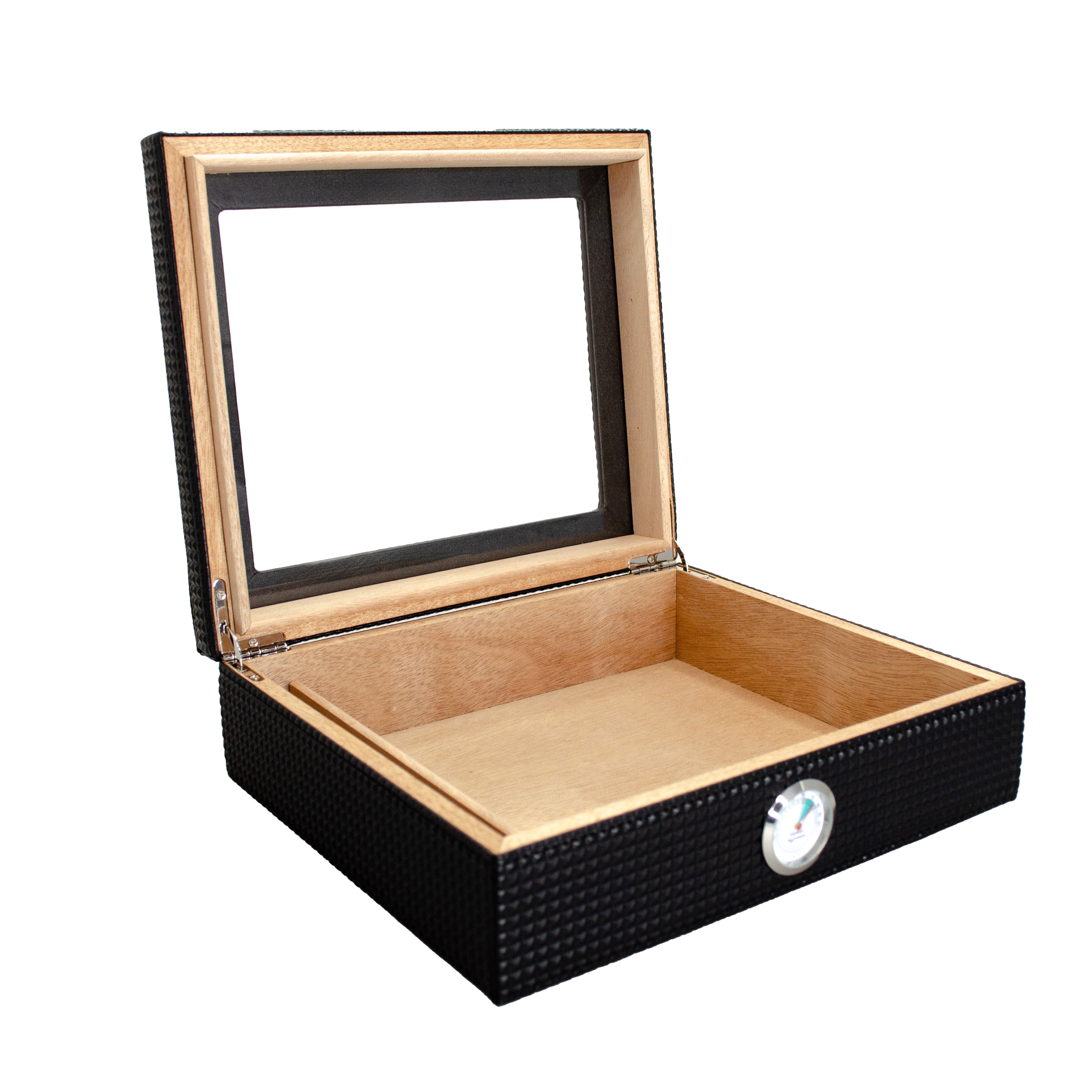 Premium Visol Marvel Diamond Pattern Leather Humidor - Airtight Cigar Storage for Home, Office & Gifts | Luxury Cigar Case for Men & Cigar Lovers