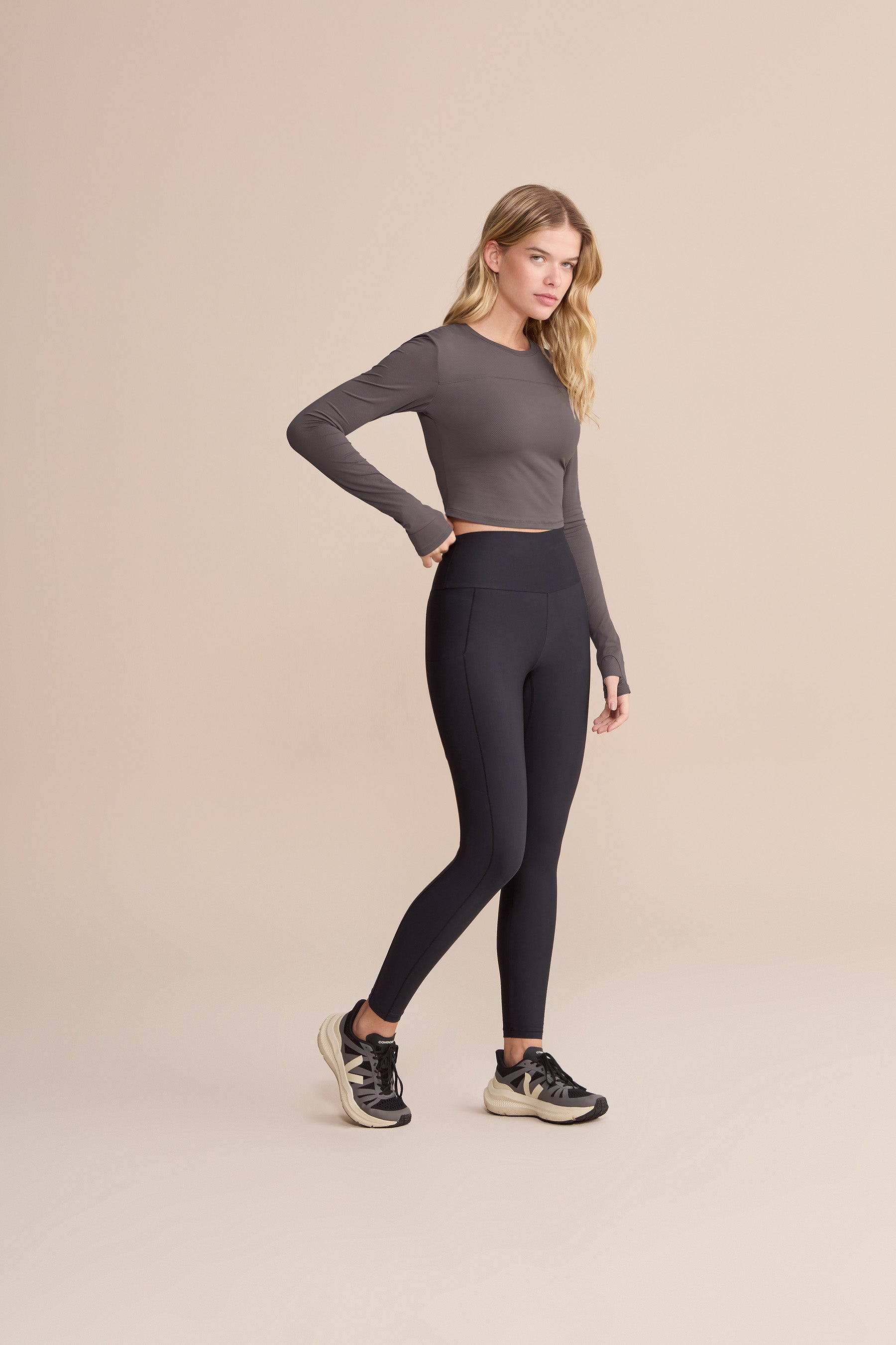Action Skin® Women's Long Sleeve Cut Out Workout Top - Yoga, Gym & Running Athletic Shirt for Women