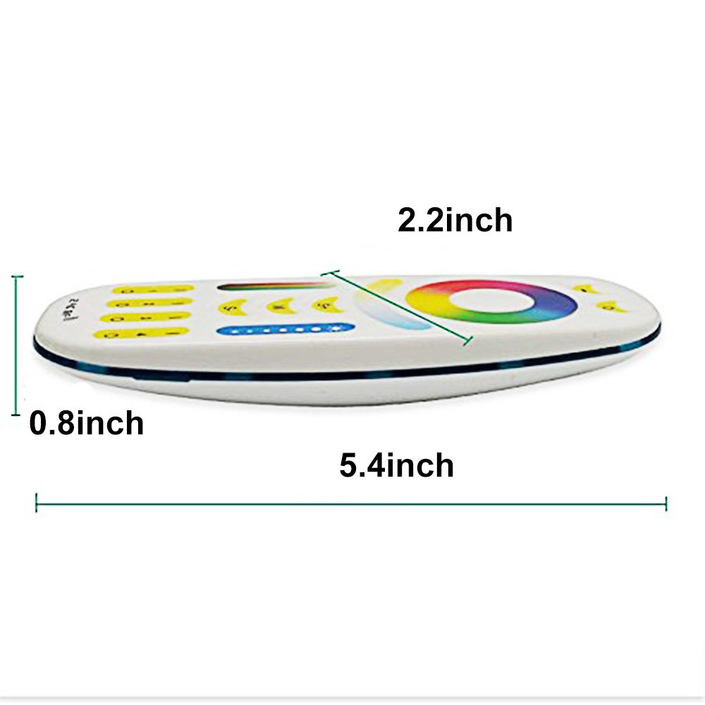 Smart LED Bulb RGBW CCT - Dimmable with Remote (4 Pack) for Home Lighting