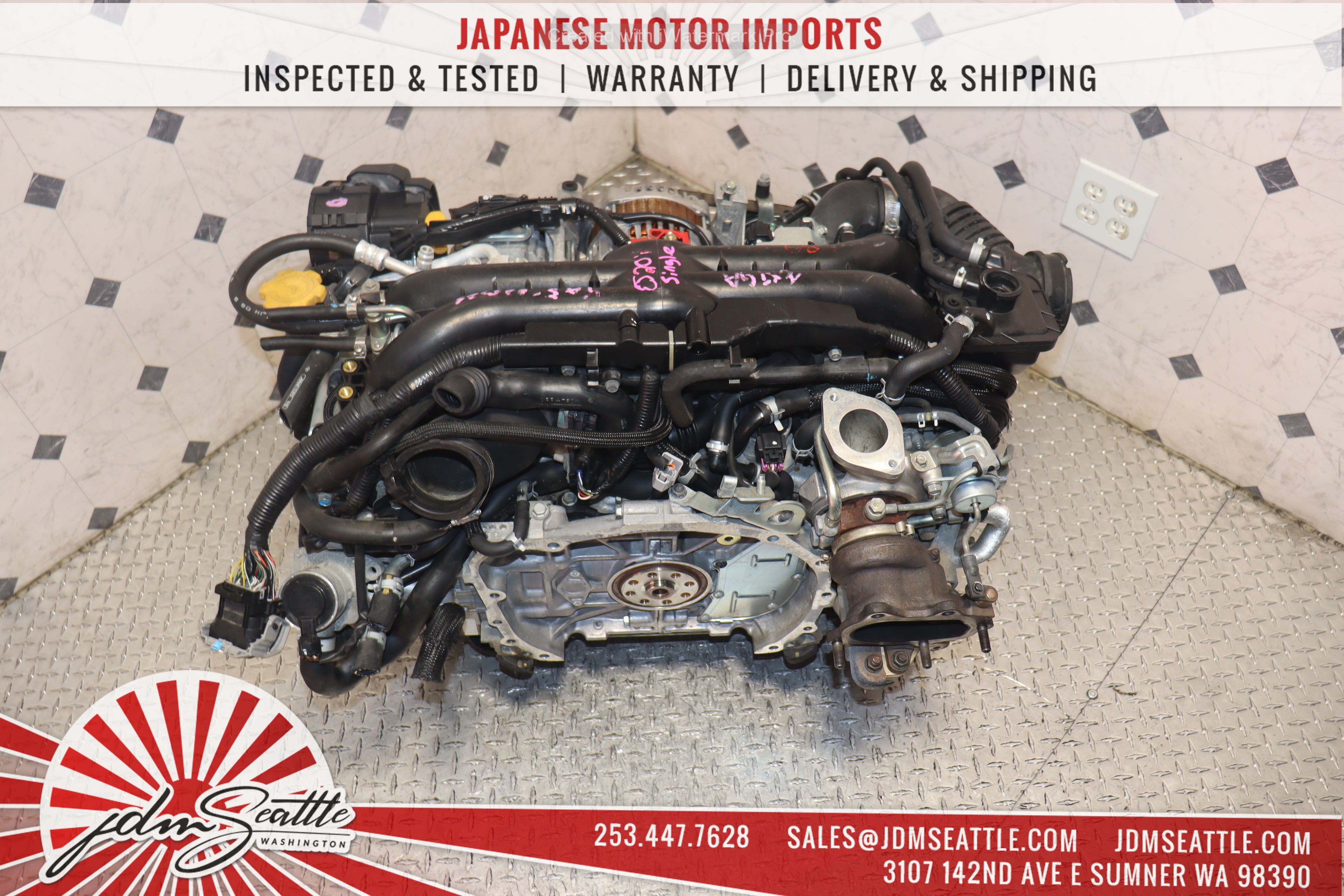 JDM EJ205 Subaru Impreza WRX 2008-2014 Turbo 2.0L Single AVCS Replacement Engine for EJ255 - Perfect for Performance Upgrades & Engine Swaps