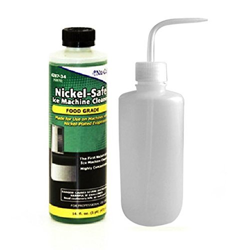Nu-Calgon 428734 Ice Machine Cleaner 16 oz & Applicator Bottle Bundle - Commercial & Home Ice Maker Cleaning Kit for Restaurants, Bars, and Refrigerators