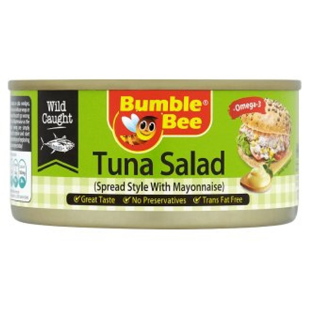 Bumble Bee Tuna Salad Spread with Mayonnaise - 175g (6.2oz) & 185g (6.5oz) Canned Tuna, Pack of 12 - Perfect for Sandwiches, Salads & Quick Lunches