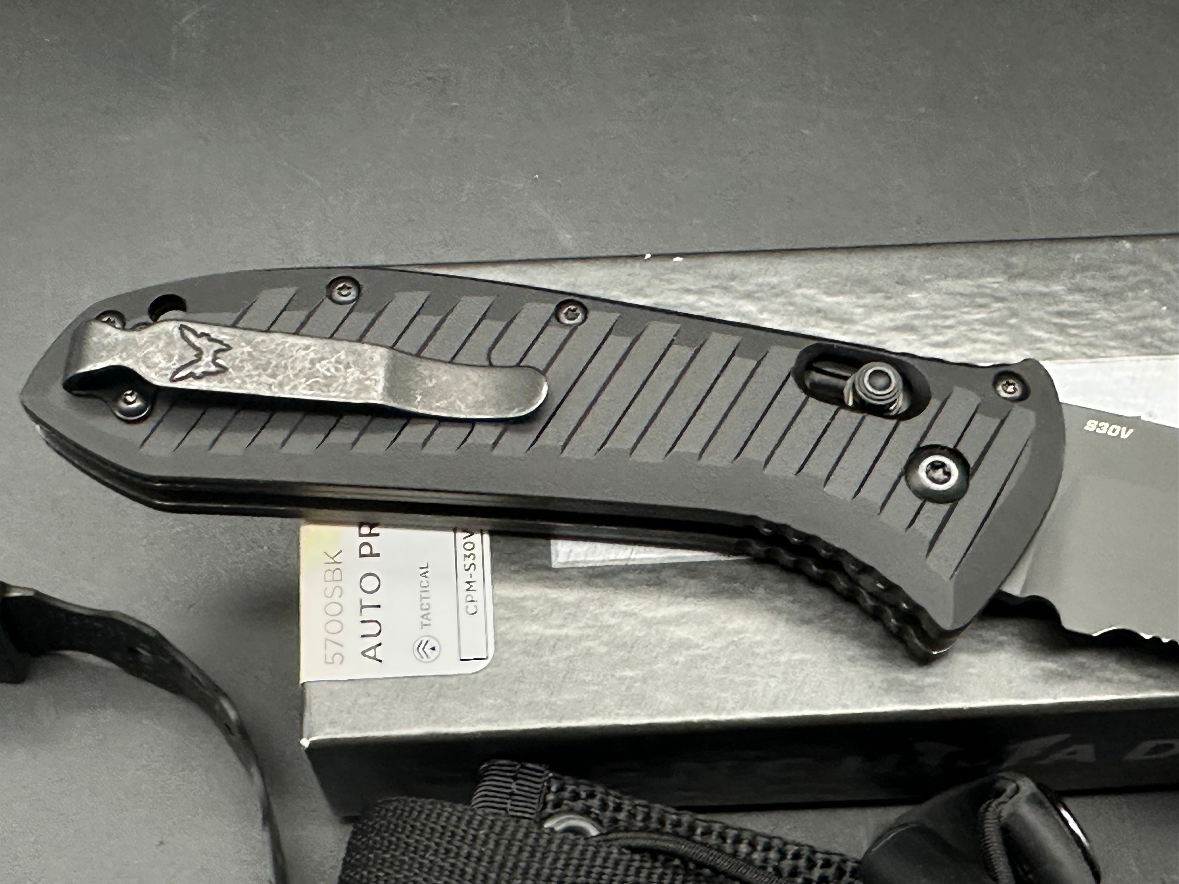 Benchmade 5700SBK Auto Presidio II Automatic Knife - 3.7