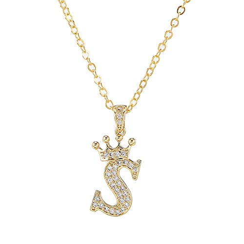Custom AZ Initial Necklace for Women - Personalized Heart Pendant Clavicle Jewelry, Valentine's Day Gift for Her, Name Necklace with 26 Letters (One Size) - Perfect for Anniversaries, Birthdays & Romantic Occasions