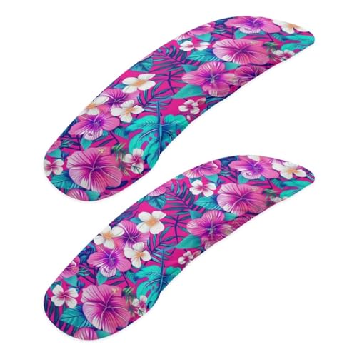 Hibiscus Monstera Palm Tree Leaves - Multicolor