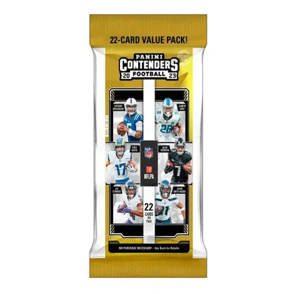 2023 Panini Contenders Football Fat Pack - NFL Trading Cards Collection for Collectors & Fans - Perfect for Gifts, Trading, and Sports Memorabilia Displays