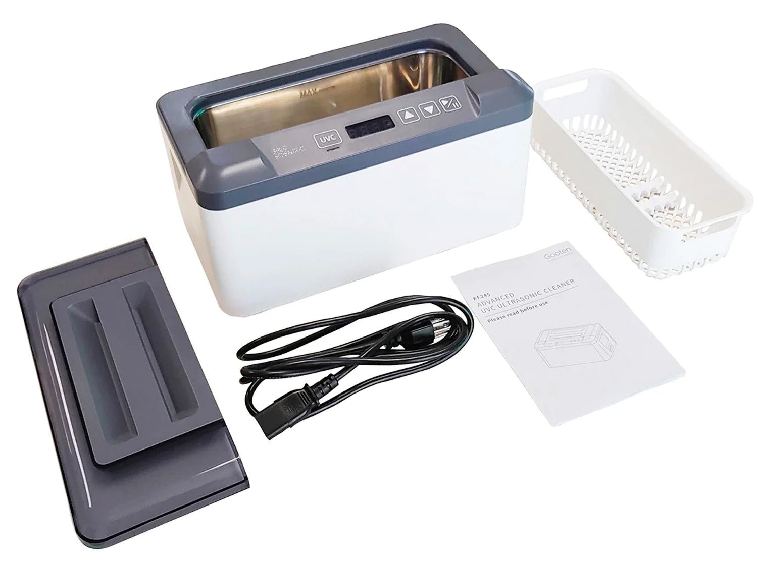 UV C Ultrasonic Cleaner & Sanitizer - 1.2L Professional Jewelry, Glasses, Dentures Cleaning Device for Home & Salon Use