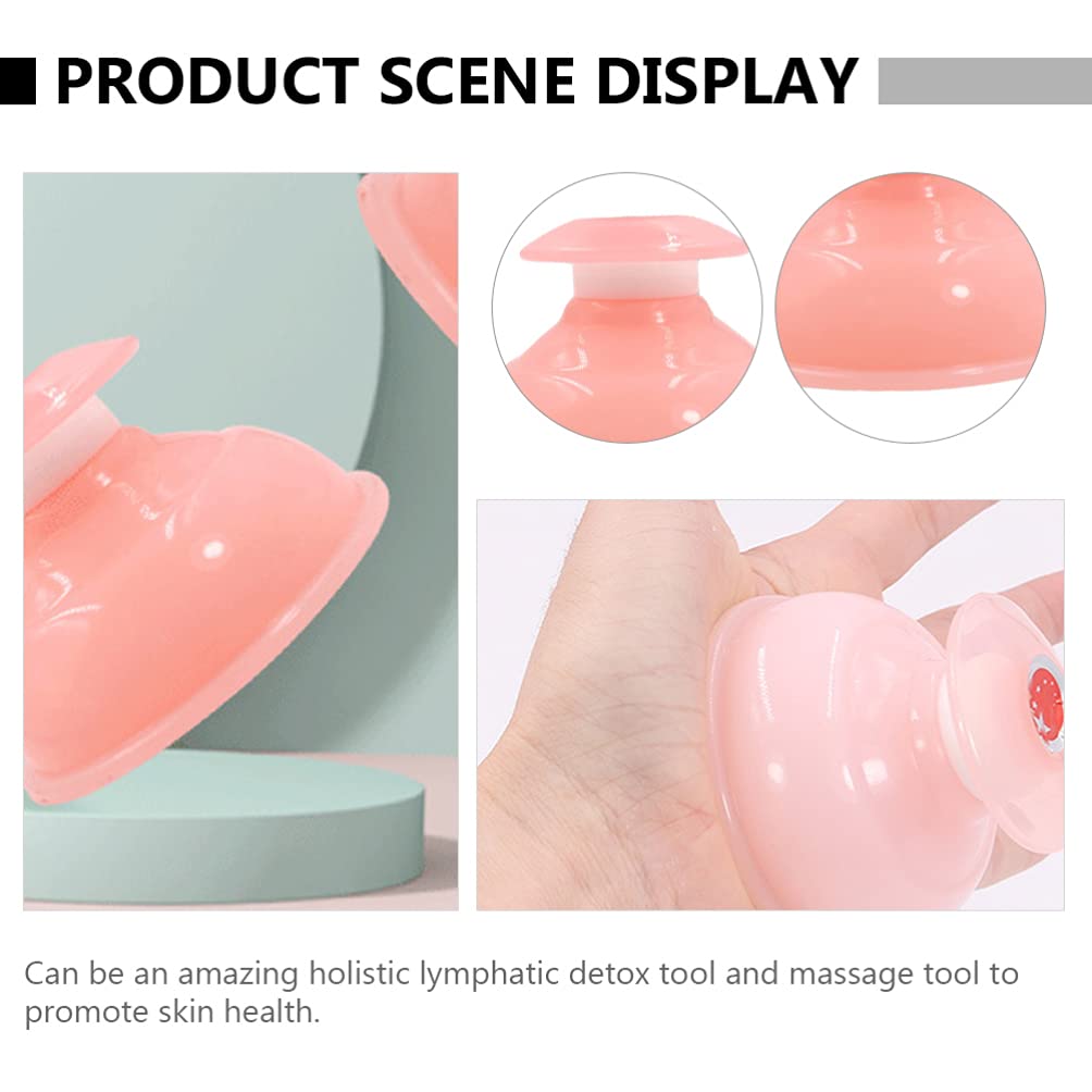 1 Set of 4pcs Silicone Cupping Therapy Cups - Vacuum Suction Massage Tools for Pain Relief, Cellulite Reduction & Beauty Care - Perfect for Home Spa, Muscle Relaxation & Detox Therapy