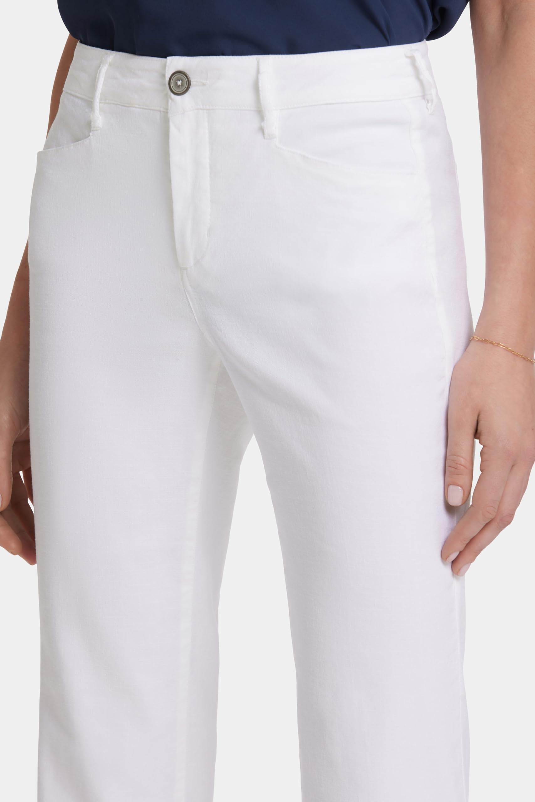 NYDJ Women's Stretch Linen Pants - Comfortable Slim Fit Trousers for Work, Office & Casual Wear | Breathable Summer Pants for Women