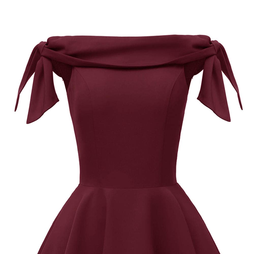 YLDCN Women's Sexy Off Shoulder Tie Sleeve Dress - Summer Casual Glamorous Midi Skirt for Date Night, Party & Beach Vacation