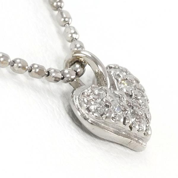10K White Gold Diamond Necklace for Women - Elegant Dainty Pendant Jewelry Gift for Anniversary, Valentine's Day & Special Occasions