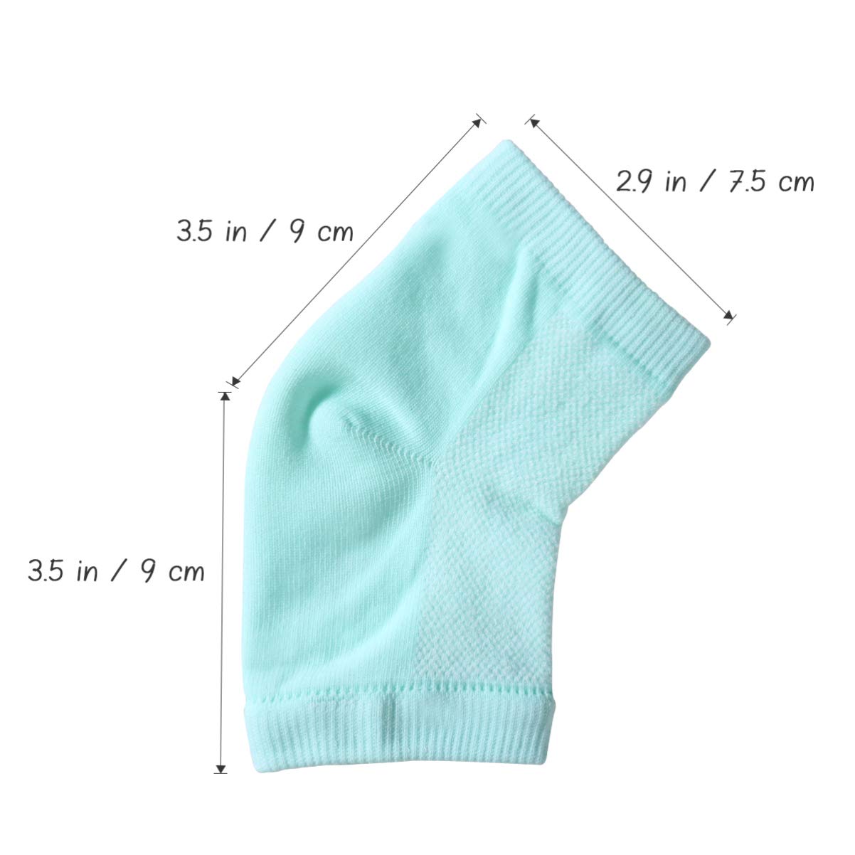 Healifty Moisturizing Gel Heel Socks - Open Toe Spa Socks for Dry Cracked Feet, One Size Fits Most Men & Women - Perfect for Nighttime Foot Care, Pedicures & Home Relaxation