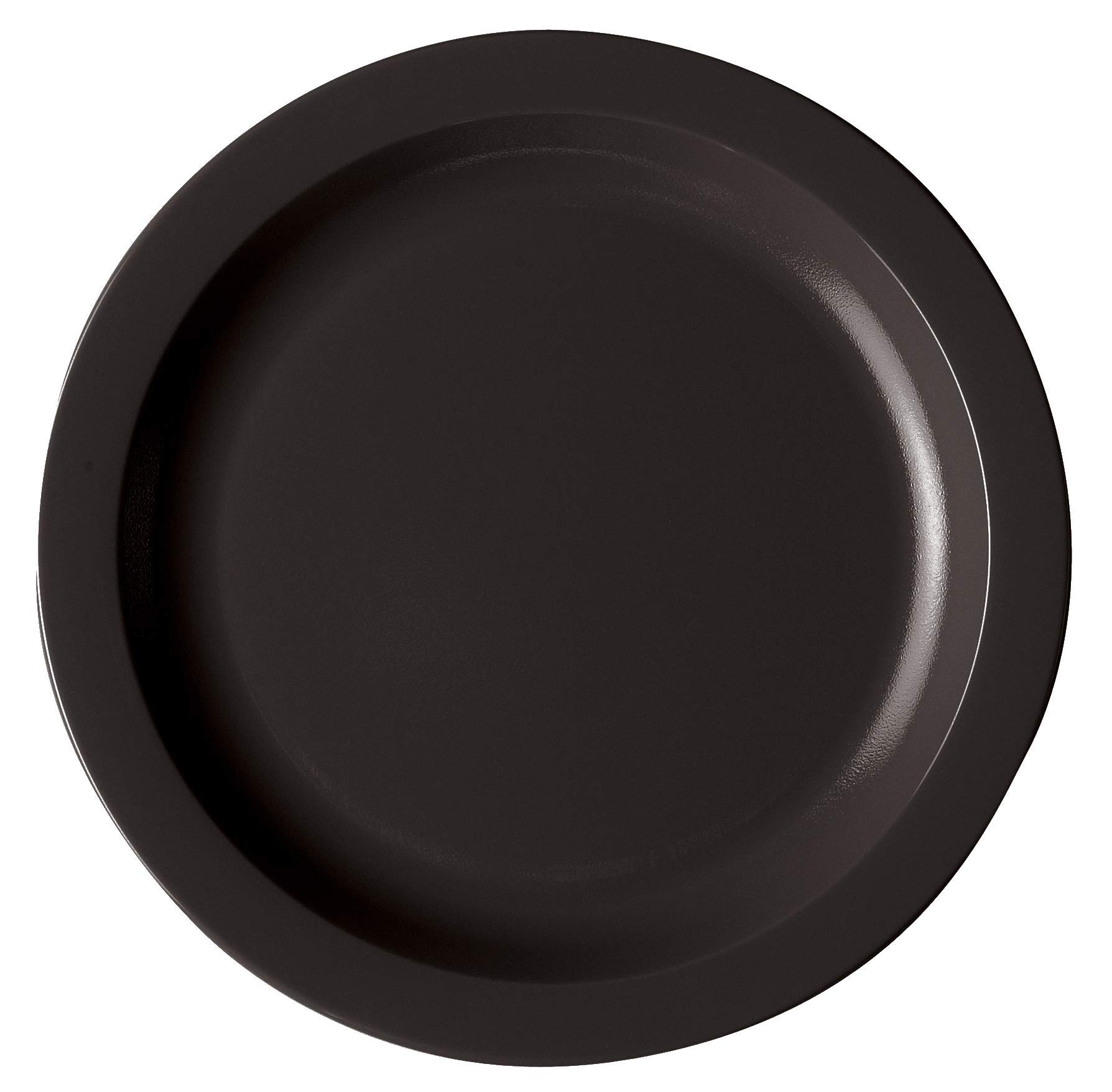 Cambro 10CWNR110 10-Inch Black Narrow Rim Dinnerware Plates - Set of 48 - Commercial Restaurant & Catering Use - Durable Food Service Dishes for Buffets, Events & Institutional Dining