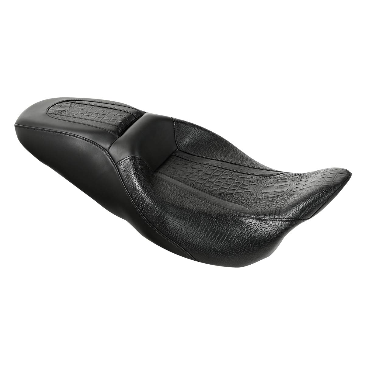 Harley Davidson Road King Street Glide Electra Glide Road Glide 2-Up Bucket Seat (2009-2023) - Comfortable Motorcycle Driver & Passenger Seat for Long Rides - Perfect for Touring, Cruising and Road Trips