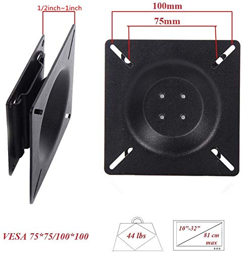 13-24 Inch Ultra Slim Low Profile TV Wall Mount Bracket for LED LCD Flat Panel TVs - Perfect for Living Room, Bedroom, and Office Spaces