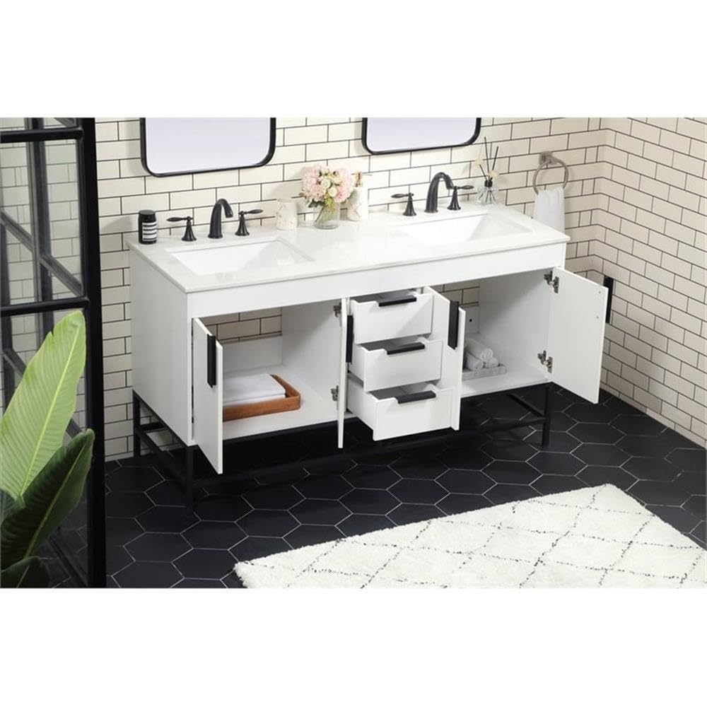 18 Inch Modern Bathroom Vanity Cabinet - Natural Oak Under Sink Storage Organizer for Bathroom Decor | Space-Saving Bathroom Fixture for Small Spaces & Apartment Living