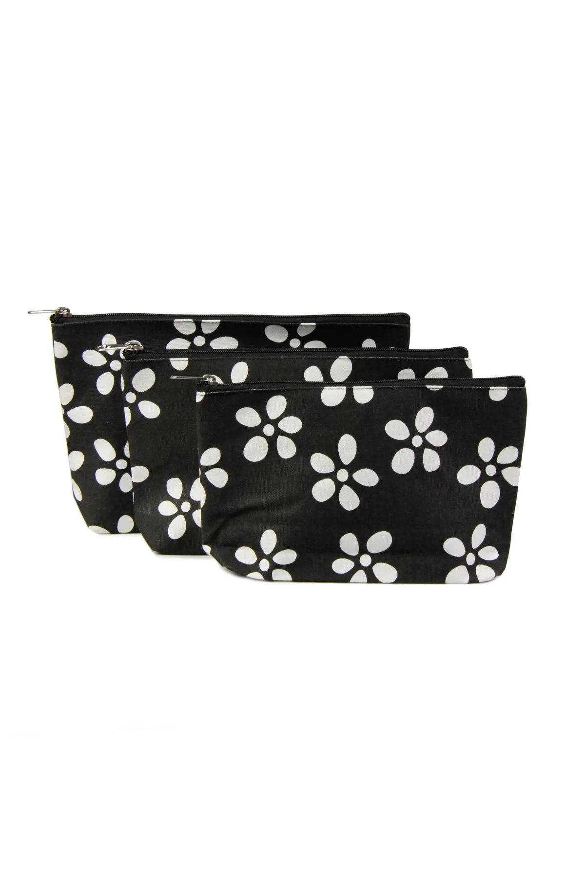 Daisies Cosmetic Bag - Floral Makeup Pouch for Travel & Daily Use | Waterproof & Durable Organizer for Toiletries, Brushes & Beauty Essentials