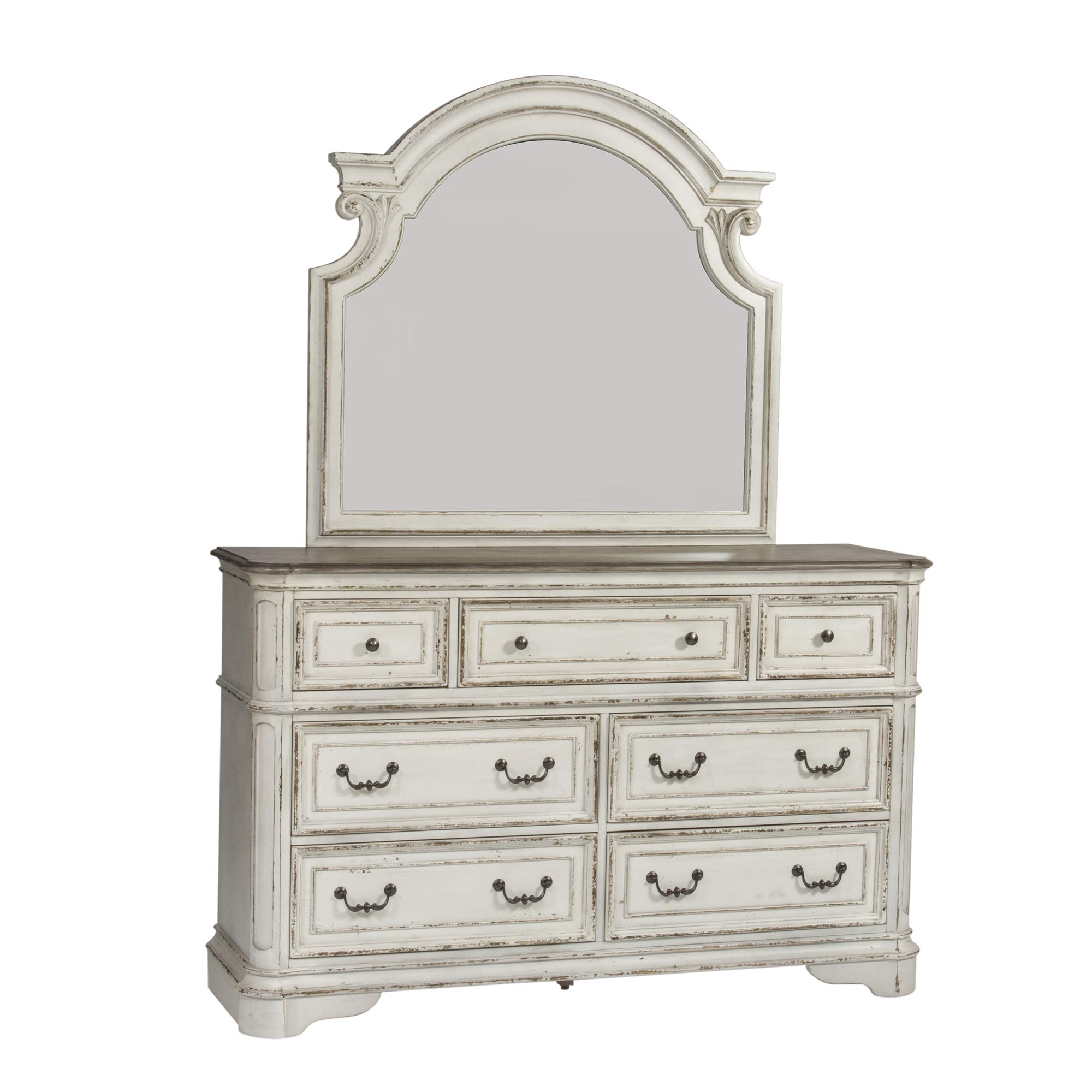 Liberty Furniture Magnolia Manor Dresser with Mirror - 64