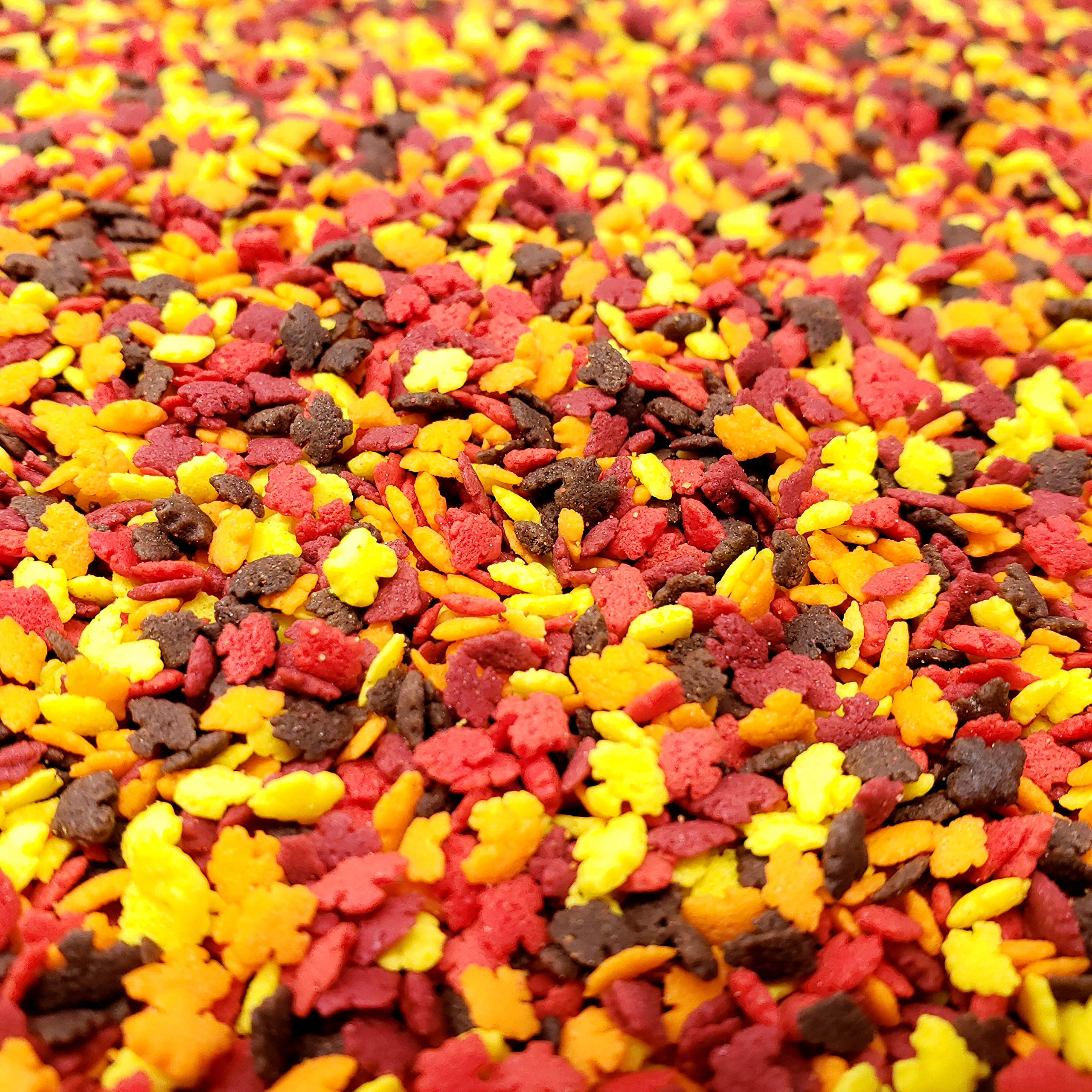 Fall Leaves Cupcake Sprinkles 4oz - Autumn Themed Edible Decorations for Baking, Cakes, Cookies & Desserts - Perfect for Halloween, Thanksgiving & Seasonal Treats