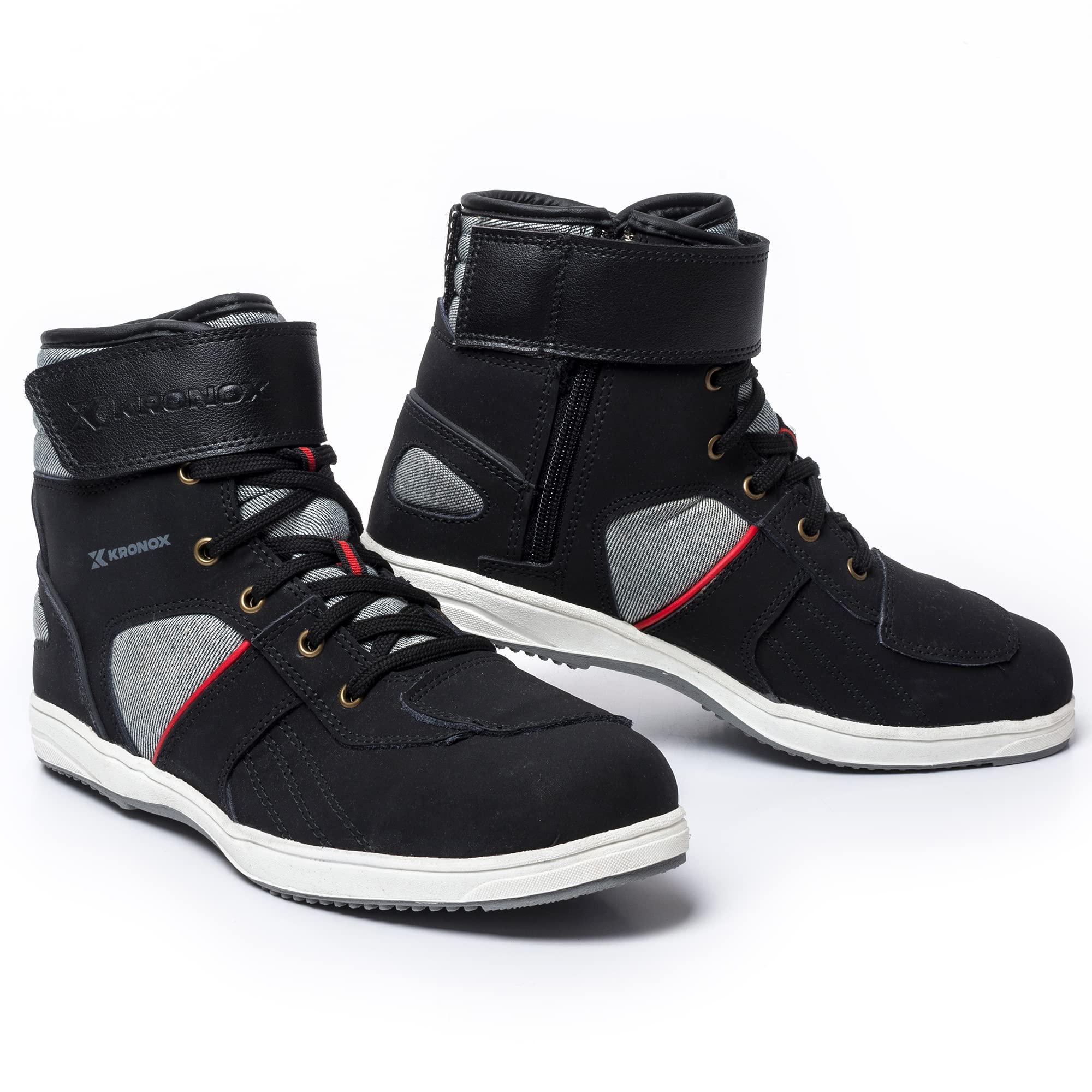 KRONOX Men's Motorcycle Sneakers - Protective Riding Shoes for Street Bikes | Comfortable & Durable for Commuting & Urban Riding