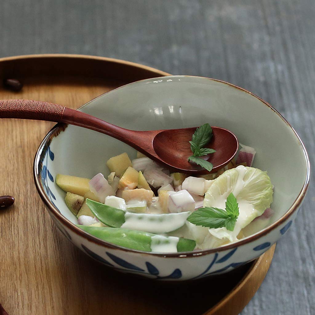Premium Ceramic Noodle Bowls - Large Capacity Ramen & Salad Bowls for Soup, Grain, Vegetables, Fruits - Perfect for Home Dining, Meal Prep & Restaurant-Style Presentation