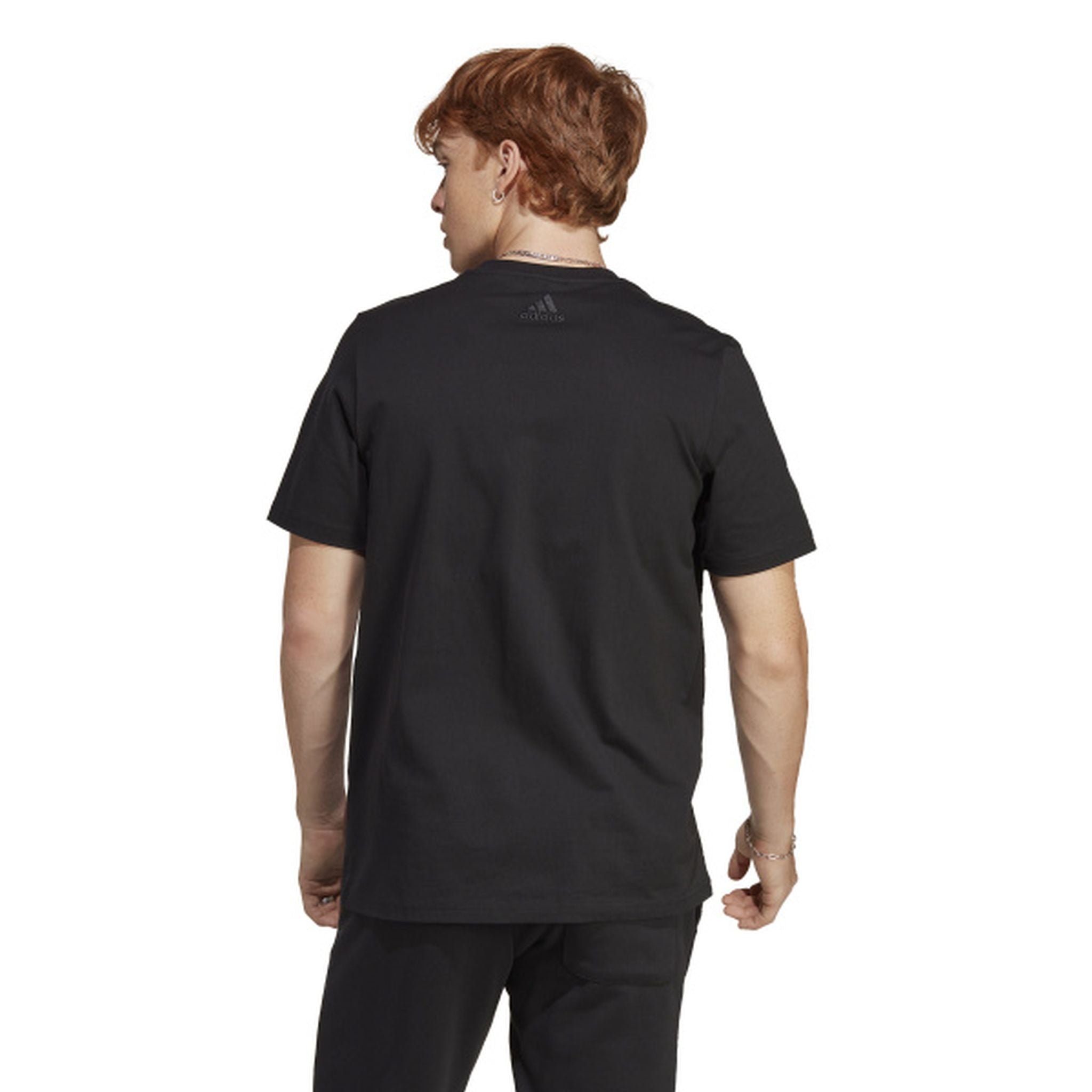 Adidas Men's Big Logo Essential T-Shirt - Comfortable Casual Cotton Tee for Everyday Wear, Gym, and Street Style