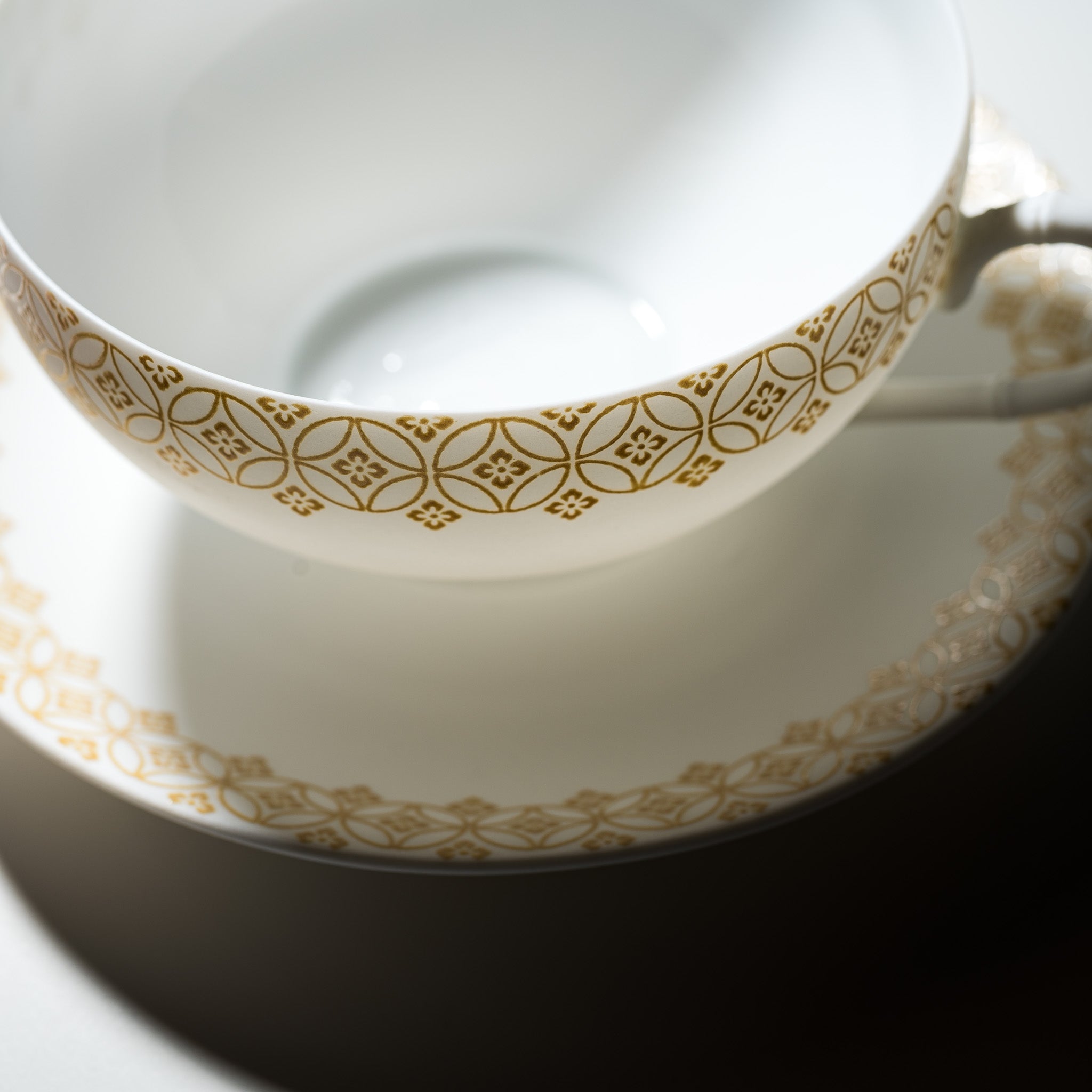 NISHIKAWA JAPAN Handmade Ceramic Tea Cup & Saucer Set - Elegant Yellow Floral Design | Traditional Japanese Craftsmanship | Perfect for Afternoon Tea, Gift Giving & Home Decor